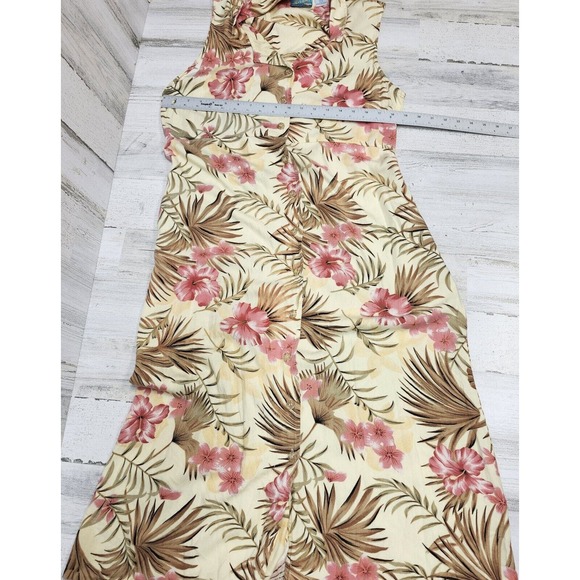 Bahama Beach Dress Women Large Multi-Color Maxi Hawaiian Tropical Coconutgirl - Picture 7 of 12